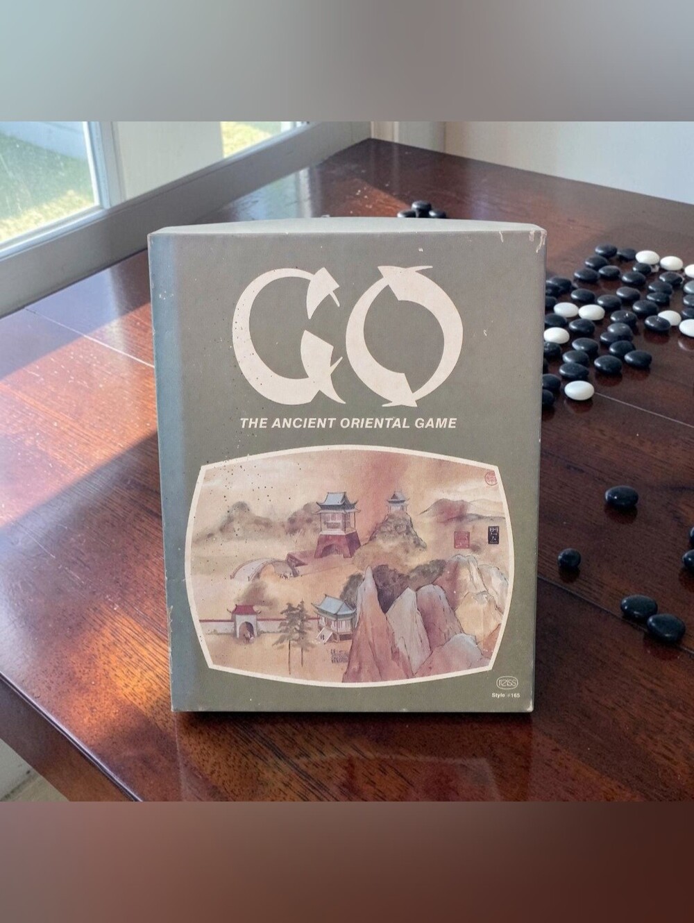 1974 Go: The Ancient Oriental Game Bookcase Board Game Reiss Vintage Complete. T